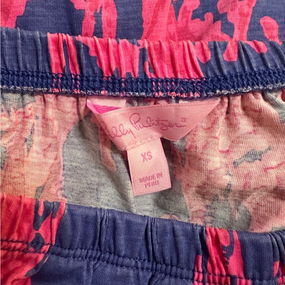 Lily Pulitzer Windsor Giraffe Blue/Pink Strapless Mini Dress. Size XSmall - Picture 10 of 12